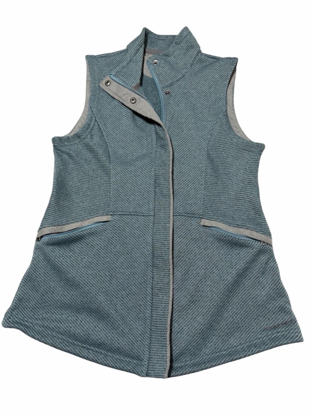 ExOfficio Thermique Fleece Vest - Teal Blue Heather - Full Zip - Size M (8/10)